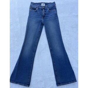 Lovers + Friends Jeans  Size 25 Low Rise Flare Blue Med/light Wash Stretch Denim